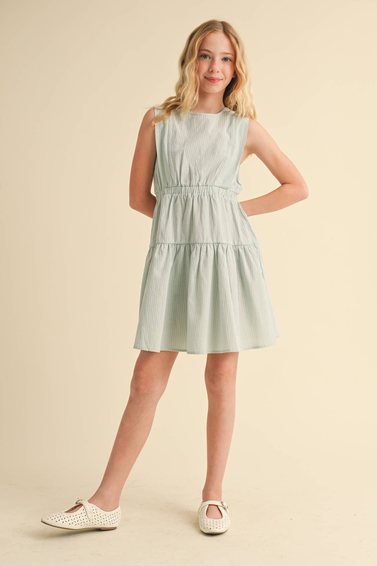 2 TIER KNEE LENGTH DRESS