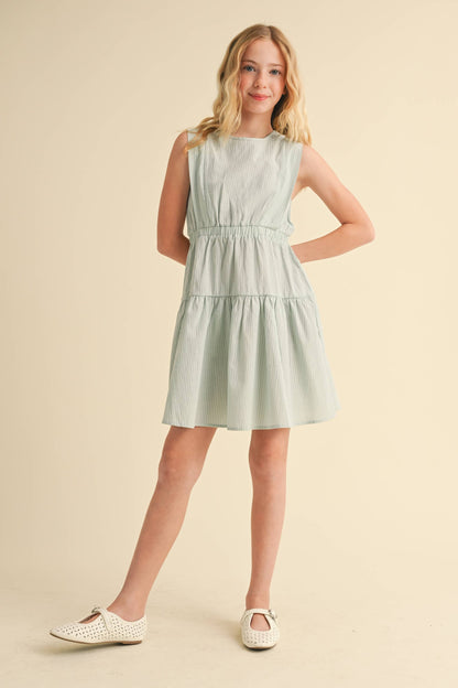 2 TIER KNEE LENGTH DRESS