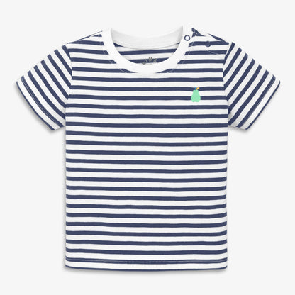 Baby embroidered stripe tee
