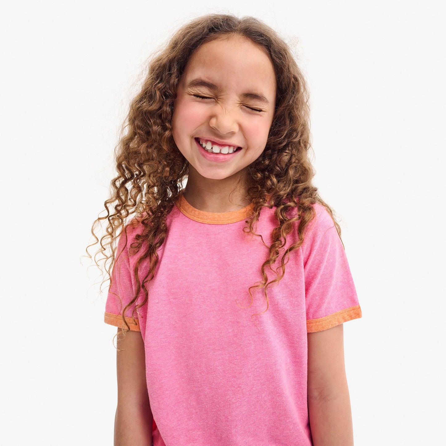 Kids heathered ringer tee