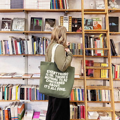 Everything is OK - Canvas Tote Bag