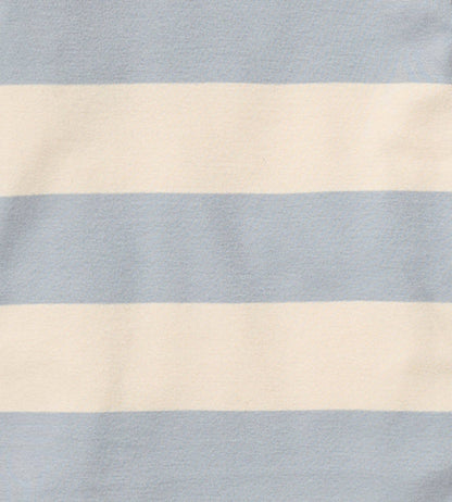 Rugby Stripe Organic Cotton Two-Piece Pajamas - Quarry